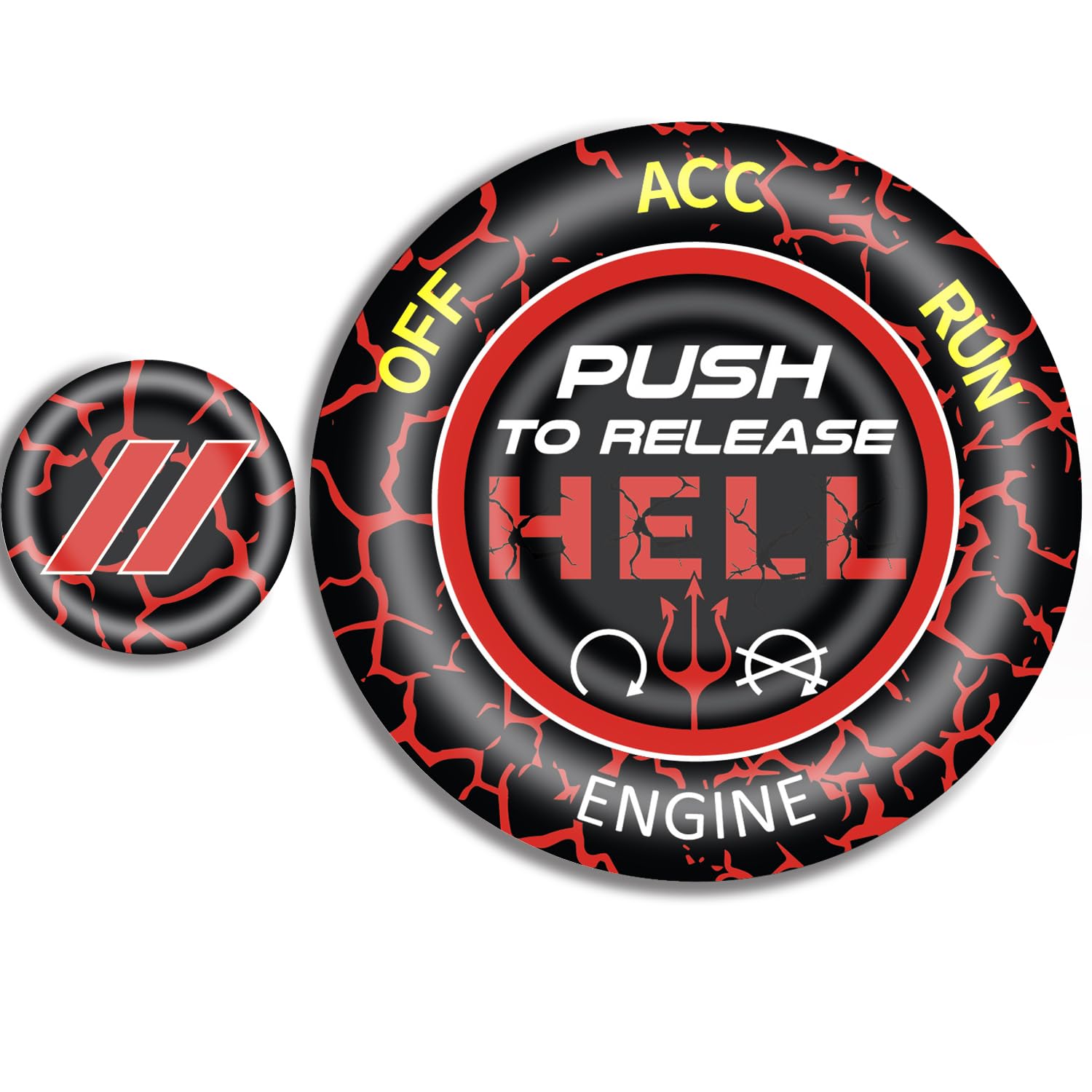 Amazon.com: DECALEPIC Push Start Button Cover for Dodge Challenger
