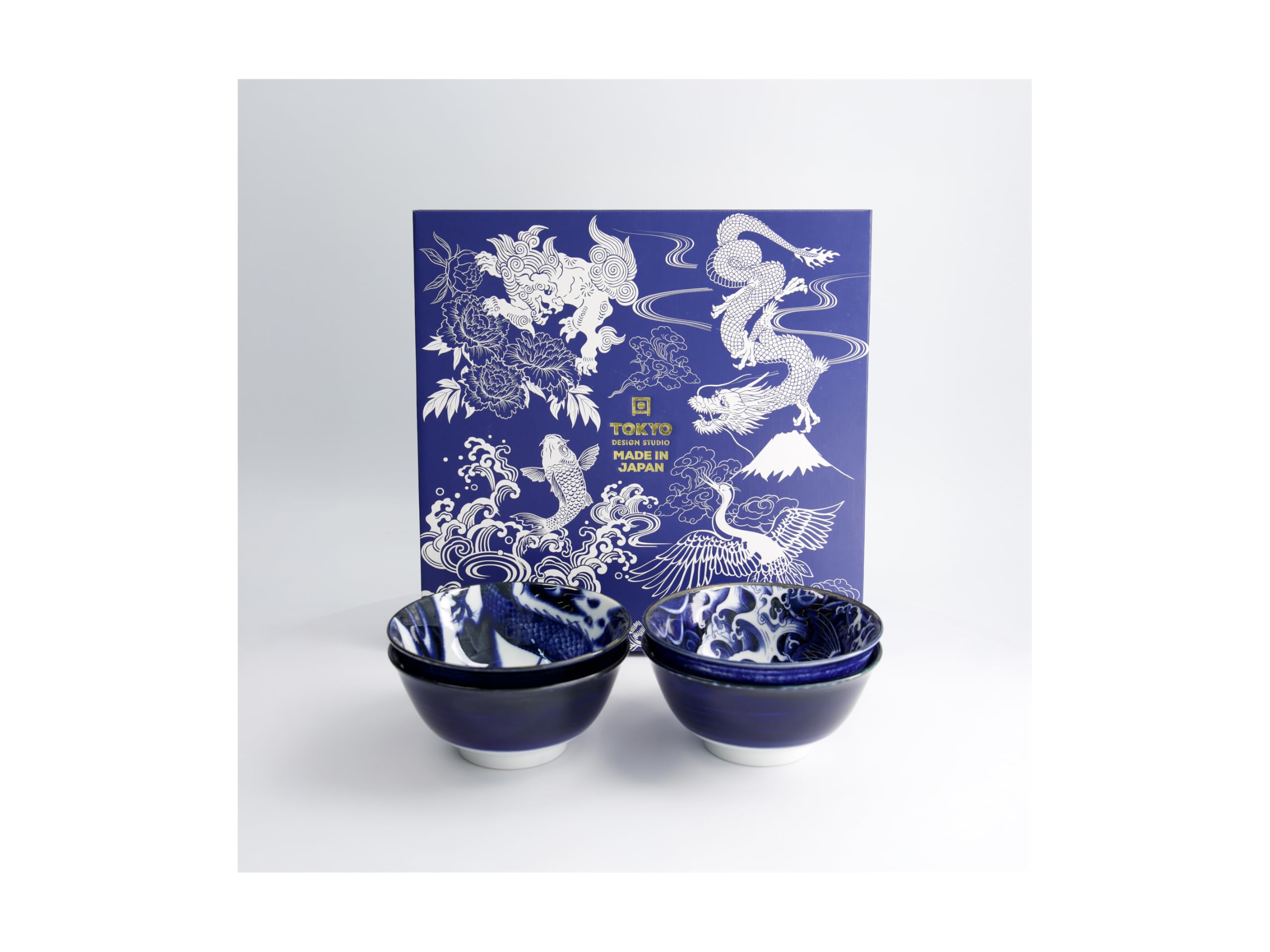 TOKYO DESIGN STUDIO - JAPONISM TAYO BOWL SET4 14.7X6.9CM 550ML