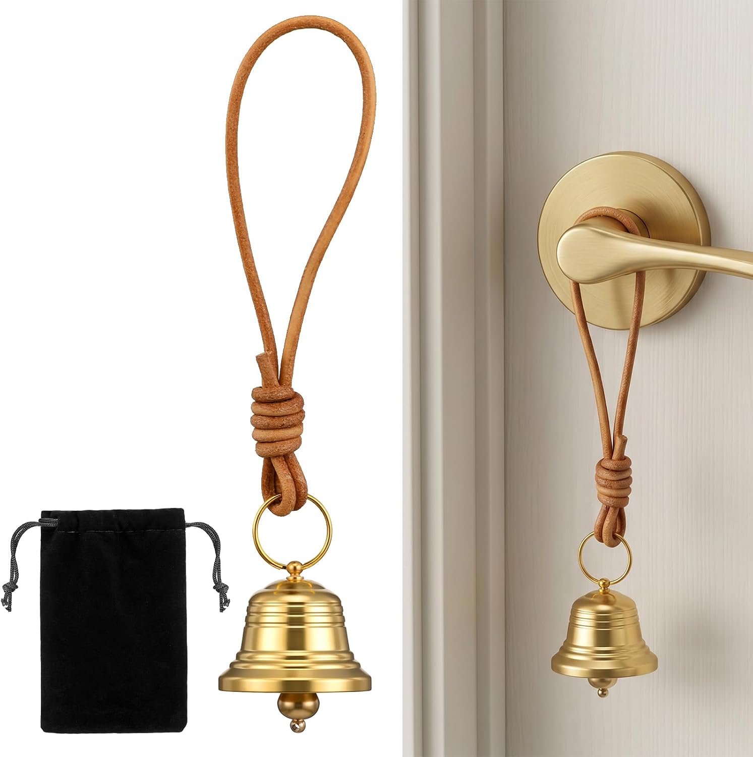 Brass Hanging Bells for Door Small Brass Bell for Door Opening