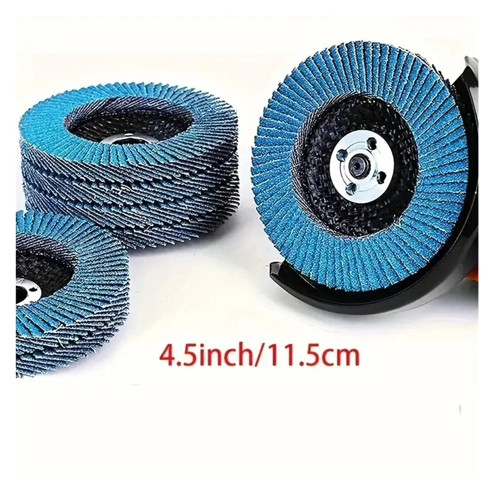 Dischi lamellari da 1 pz. Disco abrasivo lamellare a Grana 40/60/80/120. Mola in zirconio da 4,5 Pollici for Acciaio Inossidabile, lamiera(120 Grits,Z516B)