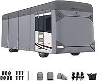 Vista 22 de VINPATIO - Cubierta resistente para remolque, cámper, Toy Hauler, caravana de 22 a 24 pies. de 7 capas, con correas resistentes al viento, cubiertas