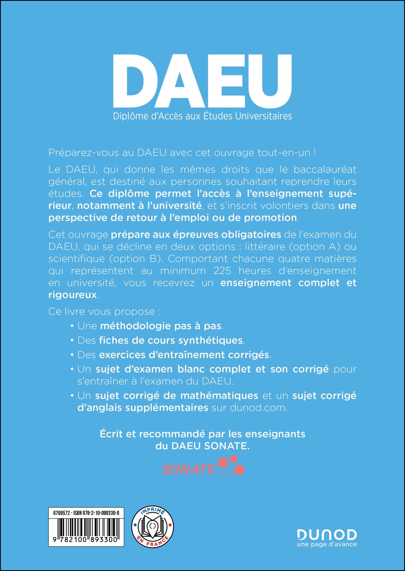 DAEU - Options A et B - Tout en un - 2e éd.: Français, Anglais, Mathématiques