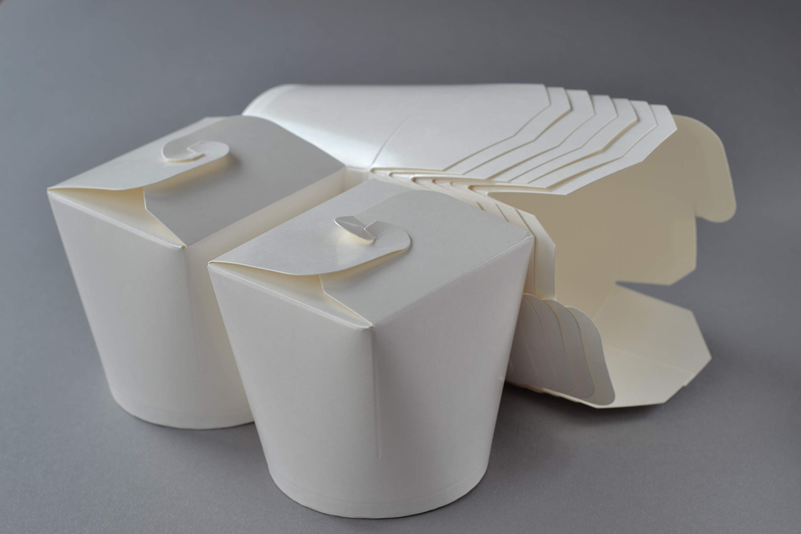 500 Stück Foodbox weiß (26 OZ), 750 ml unbedruckt Foodbox Dönerboxen Asiabox Nudelbox