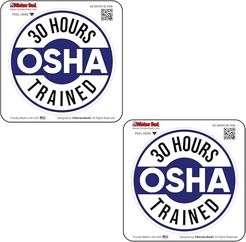 30 horas de capacitación OSHA Blue1038-2 Pack Impreso a todo color (Tamaño 2" redondo, Color BlancoAzul) Ventanas, Laptop, Lockers, etc. 30 horas de capacitación OSHA Blue1038-2 Pack Impreso a todo color (Tamaño 2" redondo, Color BlancoAzul) Ventanas, Laptop, Lockers, etc.