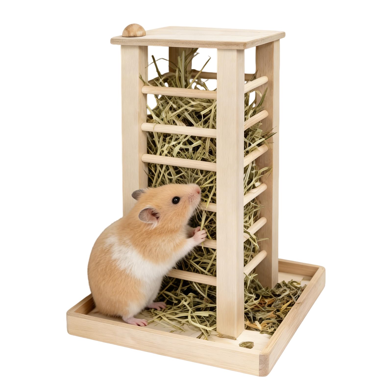 Mangeoire A FoinZ en BoisZ,Mangeoire Foin Lapin en Bois,Râtelier À Foin en Bois,Ratelier Foin Lapin pour Petits Animaux De Compagnie,Cochons D’Inde,Lapins,Chinchillas,Hamsters