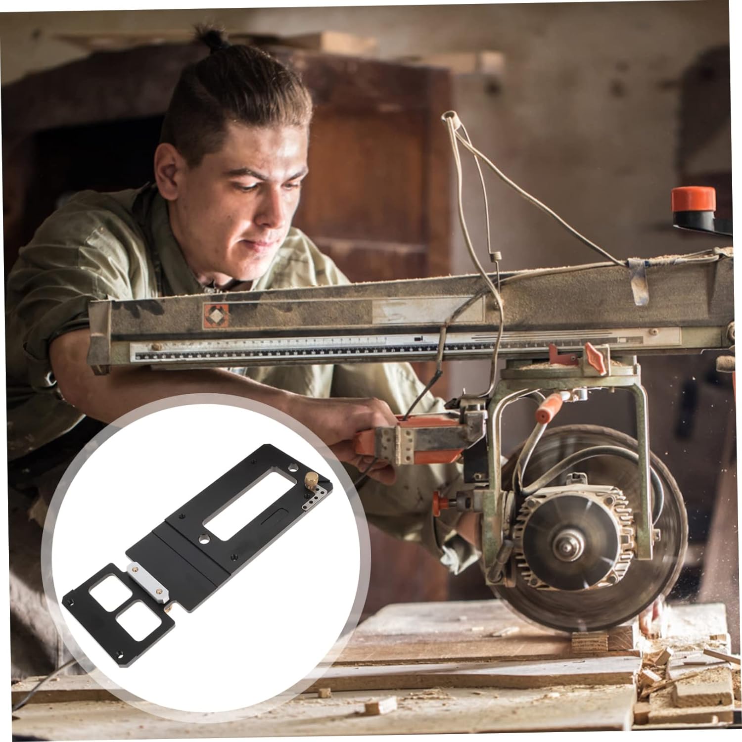 VILLCASE Circular Saw Guide Rail Right Angle Track Saw Angle Stop Easy to Install Self Aligning Compatible with Festool Precision Cutting Tool