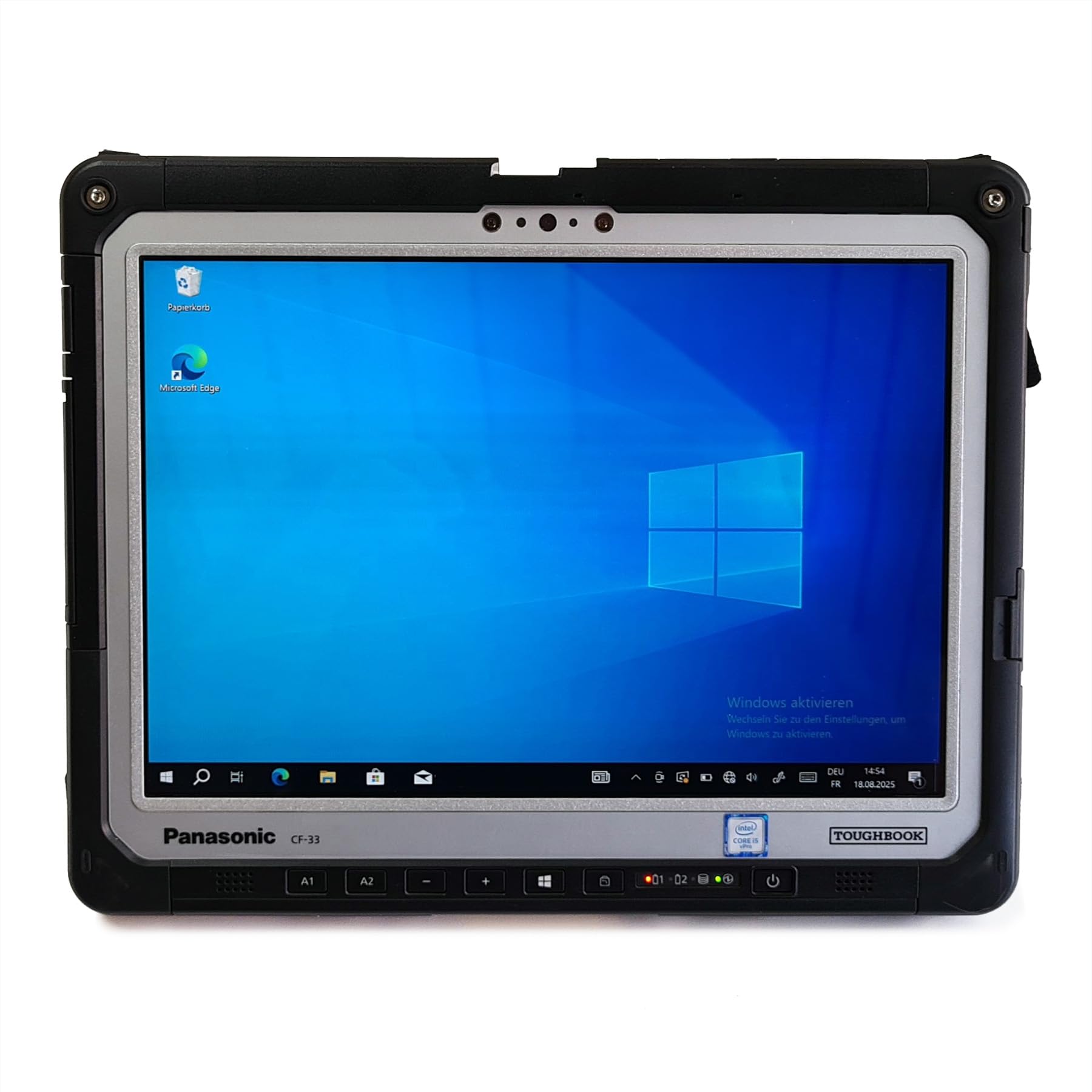 Panasonic Toughbook CF-33 MK1 – Robustes 2-in-1 Notebook mit Abnehmbarer Tastatur, Intel Core i5, 8GB, 256GB SSD, AZERTY-Tastatur, Win 11 kompatibel/Win 10 vorinstalliert (Generalüberholt)