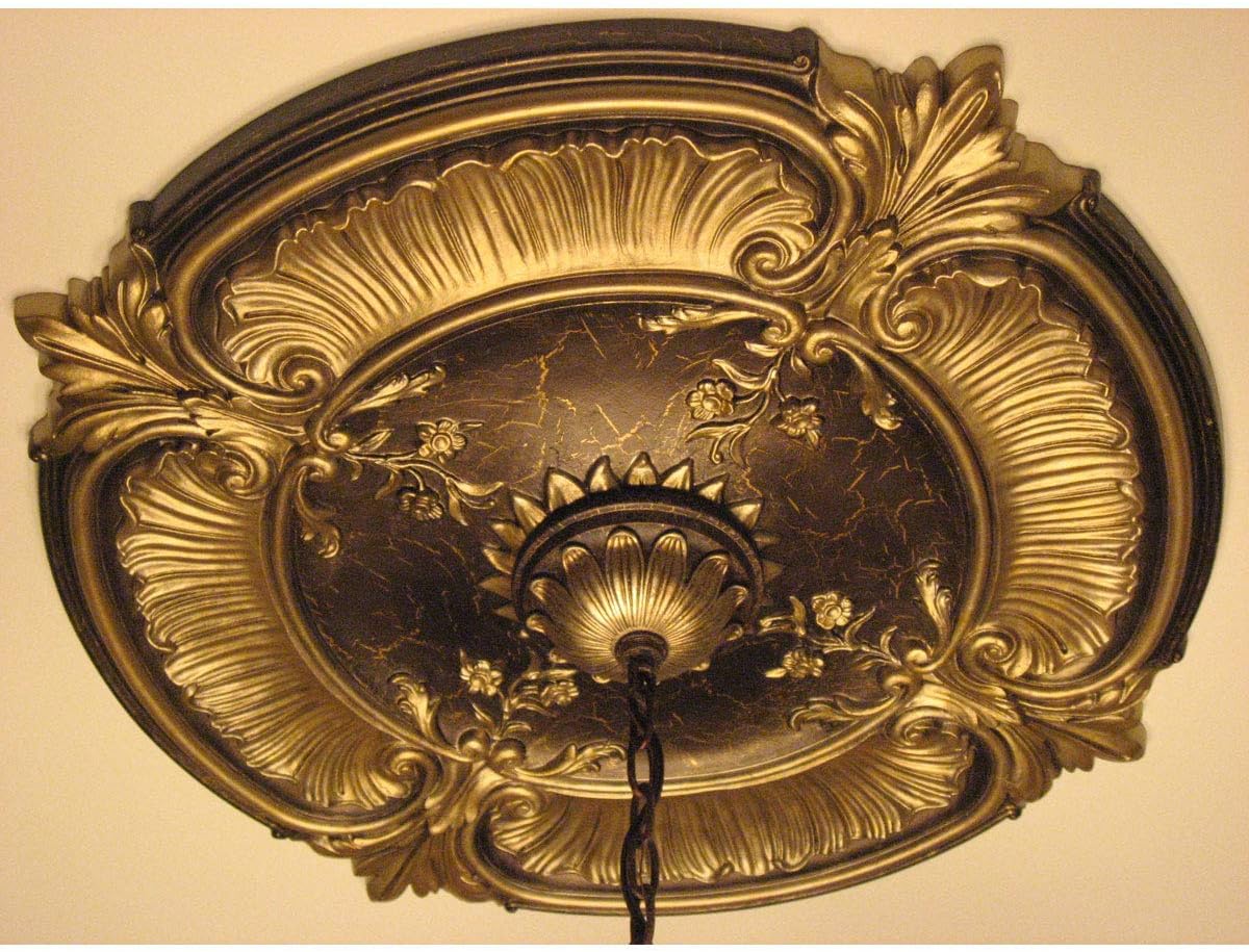 Flash Deals - 60% OFF Ekena Millwork CM30ATUWF Attica Acanthus Leaf Ceiling Medallion, 30 1/8OD x 1 1/2P (Fits Canopies up to 3 1/4), Hand-Painted Ultra Pure White