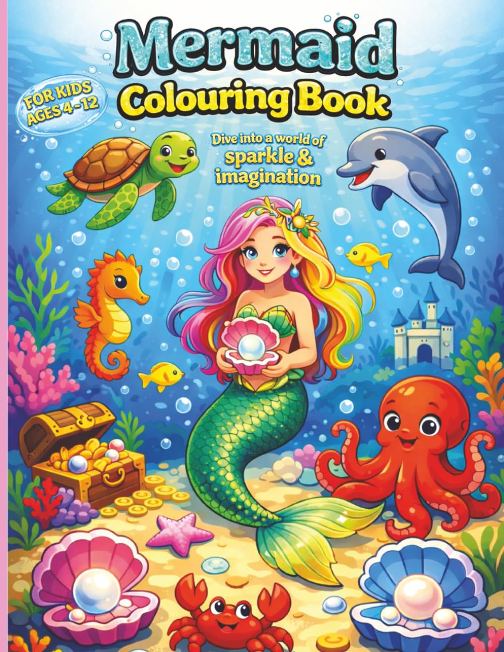 Mermaid Colouring Book: Dive Into a World of Sparkle & Imagination In This Magical Underwater Adventure