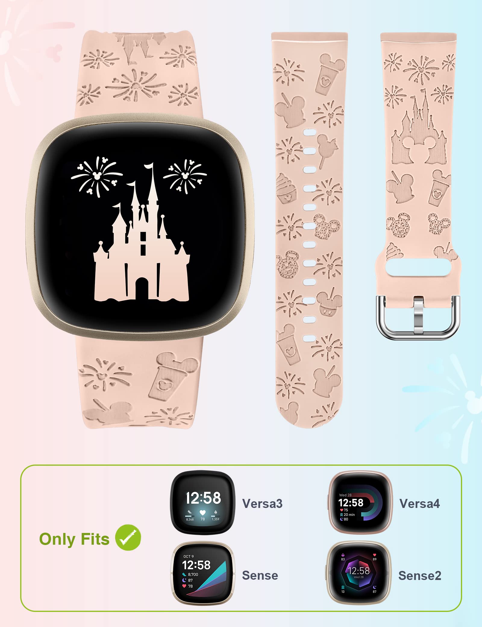 Amazon.co.jp: [Girovo] Fitbit Versa4/Versa3 バンド/Fitbit Sense2 