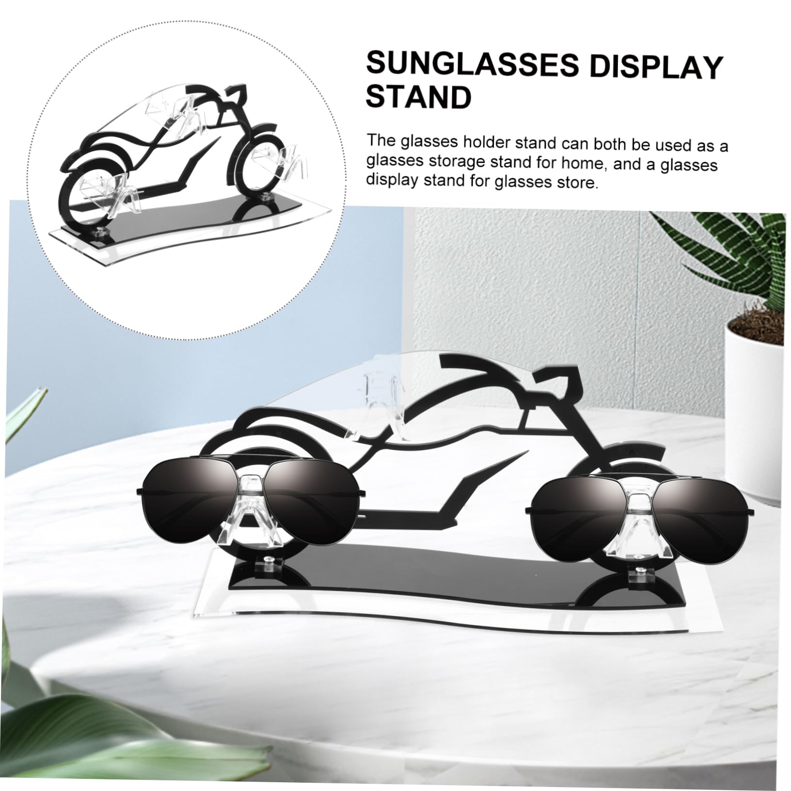 TOPBATHY 5St Sonnenbrillenhalter aus Acryl sonnenbrille organizer ausstellungsständer Organizer für Sonnenbrillenständer Mehrzweck-Brillenständer Brillenständer für Brillengeschäft