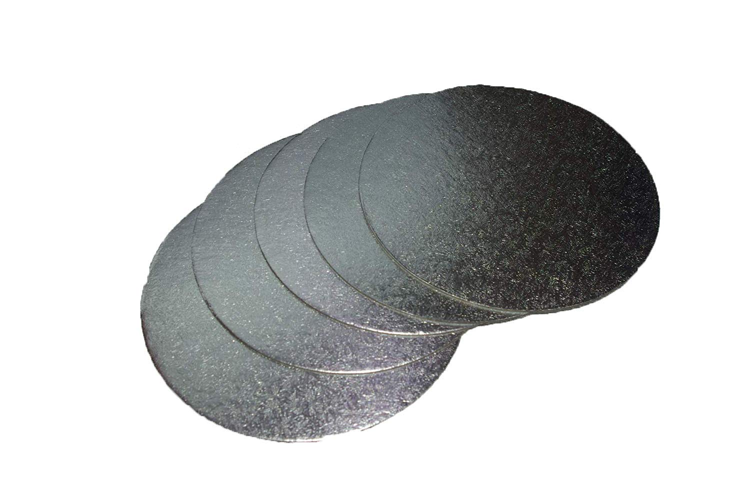 Pack of 5 Cut Edge Round Cake Boards Support Cards (5 Inches)