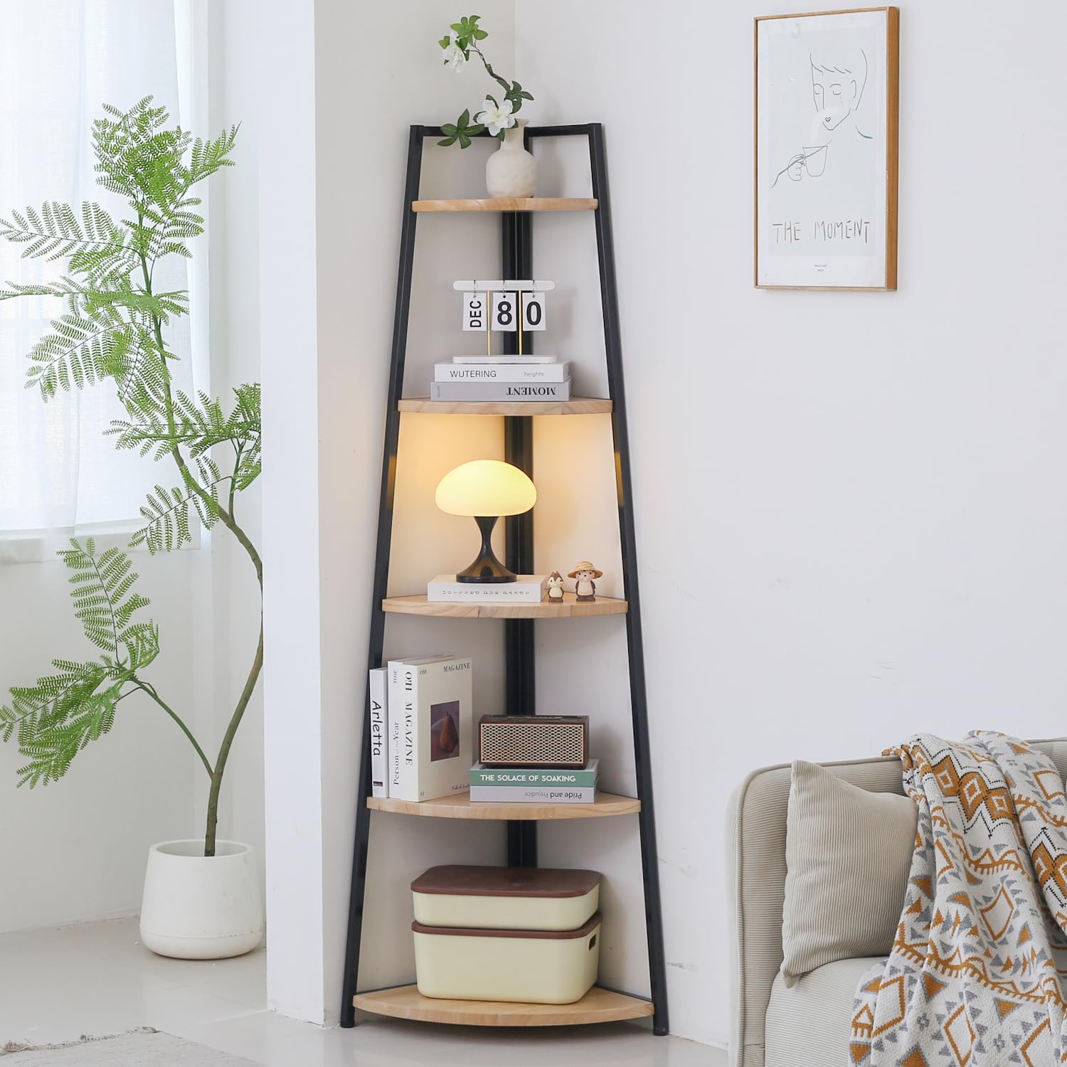 GUTECLOUD Solid Wood Corner Tower