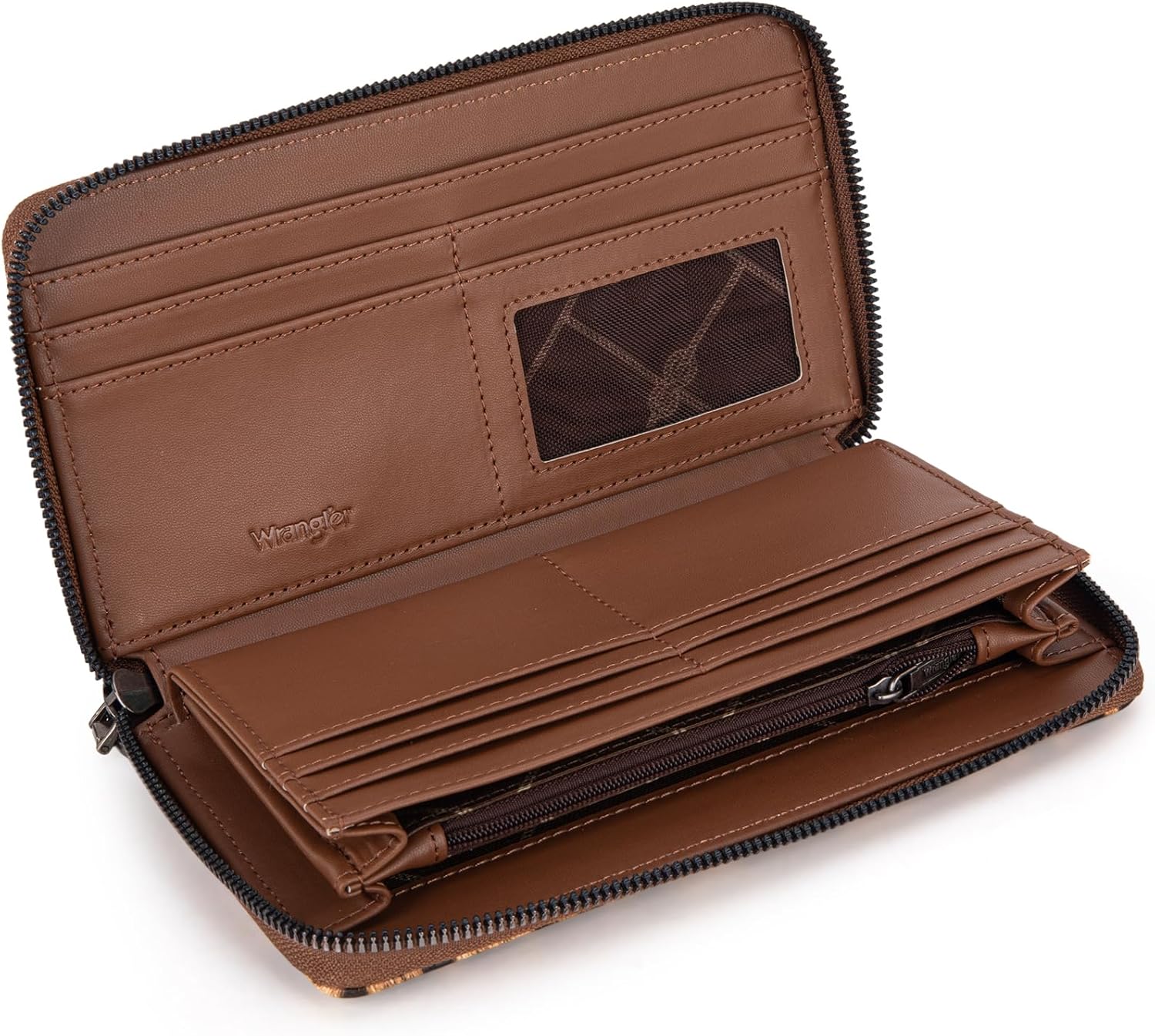 Wrangler Womens Wallet Wristlet Long Purse Designer Clutch Large Capacity Credit Card Holder for Women - Image 4