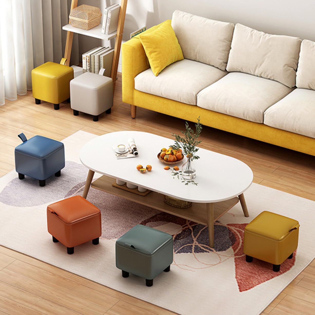 Amazon｜[SDGYS3G] オットマン PUレザーフットスツール 足置き ソフト