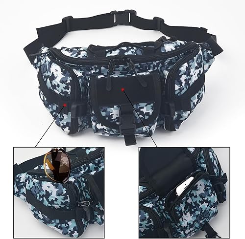 Miniatura 56 de ArcEnCiel resistente al agua Táctico Cinturón de cadera Cintura Pack Bolsa Fanny Militar Packs Bolsa para senderismo escalada al aire libre Bumbag