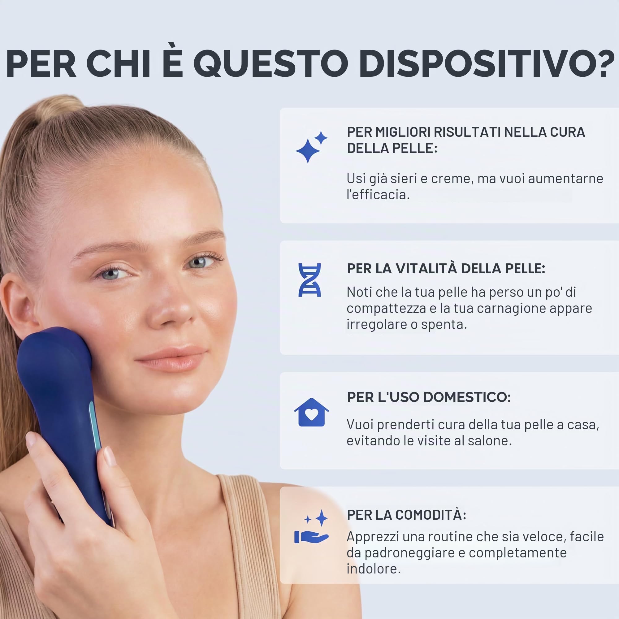 GESS Plasma Energy - Massaggiatore al plasma a freddo con piastra in ceramica, per la cura della pelle del viso, ad alta frequenza per acne, per pelli sensibili