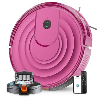 MBYULO Robot Vacuum and Mop Combo 5000Pa 650mL 2 in 1 Mopping Robot Vacuum Cleaner Schedule WiFi/Alexa/App Smart Self-Charging Robotic Vacuum Ultra-Slim - Amazon product rated Grade A