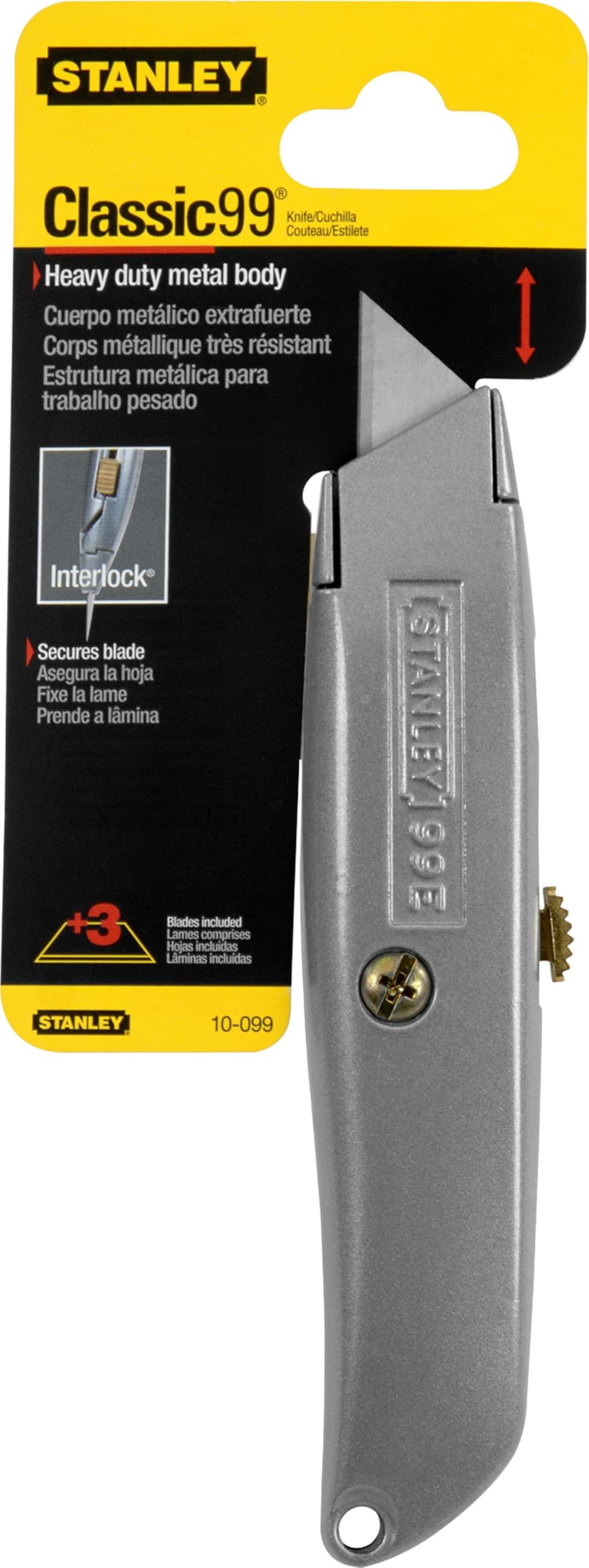 STANLEY Classic 99 Utility Knife, Retractable, 6-Inch, (10-099)