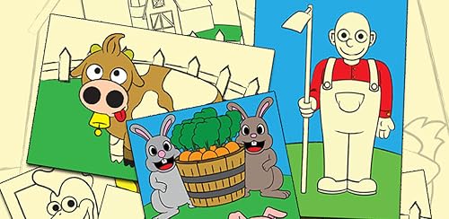 Coloring Farm Touch To Color Activity Coloring Book For Kids And Family Preschool Starter Edition #TOP4