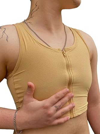 Wonababi Chest Binder Corsets, Sports Trans Binder with Zipper Binder FTM Breast