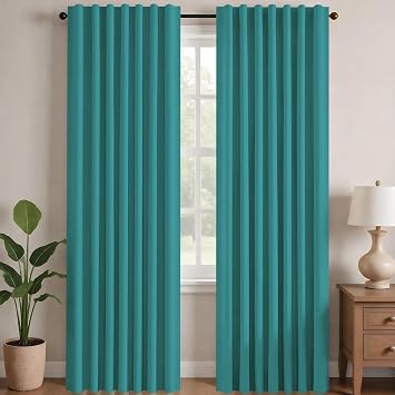Deconovo Blackout Curtains for Bedroom, Living Room 84 Inch Long 2 Panels