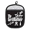 Grill Master BBQ Lover Gift The Grillfather Funny Potholder for Dad Grandpa (The Grillfather)