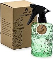 Vista 12 de OFFIDIX Botella rociadora de vidrio, rociador de plantas, regadera a presión, botella de pulverización de agua con boquilla ajustable, botellas