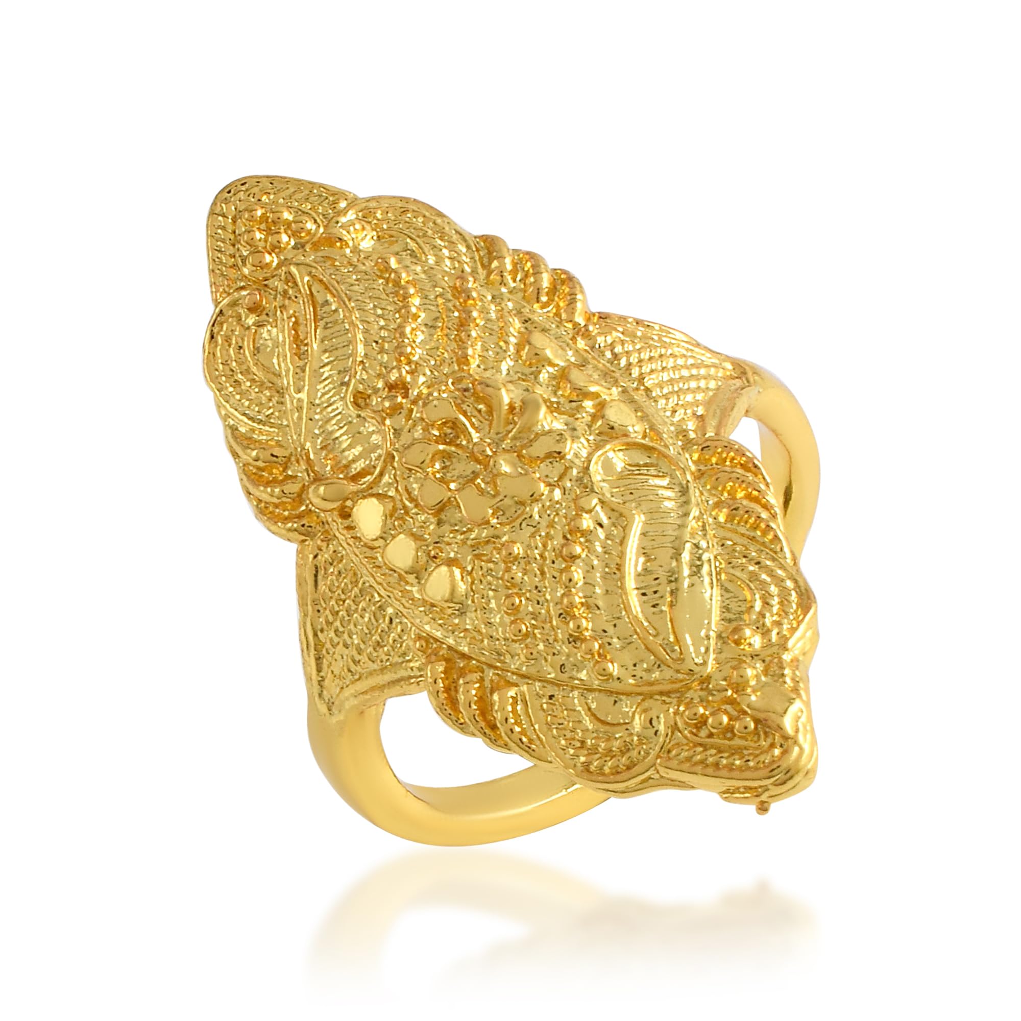 Memoir Gold plated Handmade Carving Long Traditional Finger ring Women Fashion(ORRM6504) (B08W8MMNPC) Amazon Price History, Amazon Price Tracker