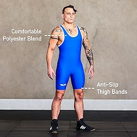 Elite Sports Mens wrestling singlets, Powerlifting Singlet, Standard Singlet for Men, Wrestling Uniform