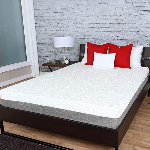 Nuevo artículo Colchón de espuma viscoelástica de gel de grafito para dormir suave de 12 pulgadas con funda elástica de 8 vías texturizada de alta