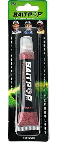 Miniatura 2 de Bait Pop Crawfish - Intensificador de sonar vivo - Escamas de destellos perfumadas Tubo de 0.5 onzas
