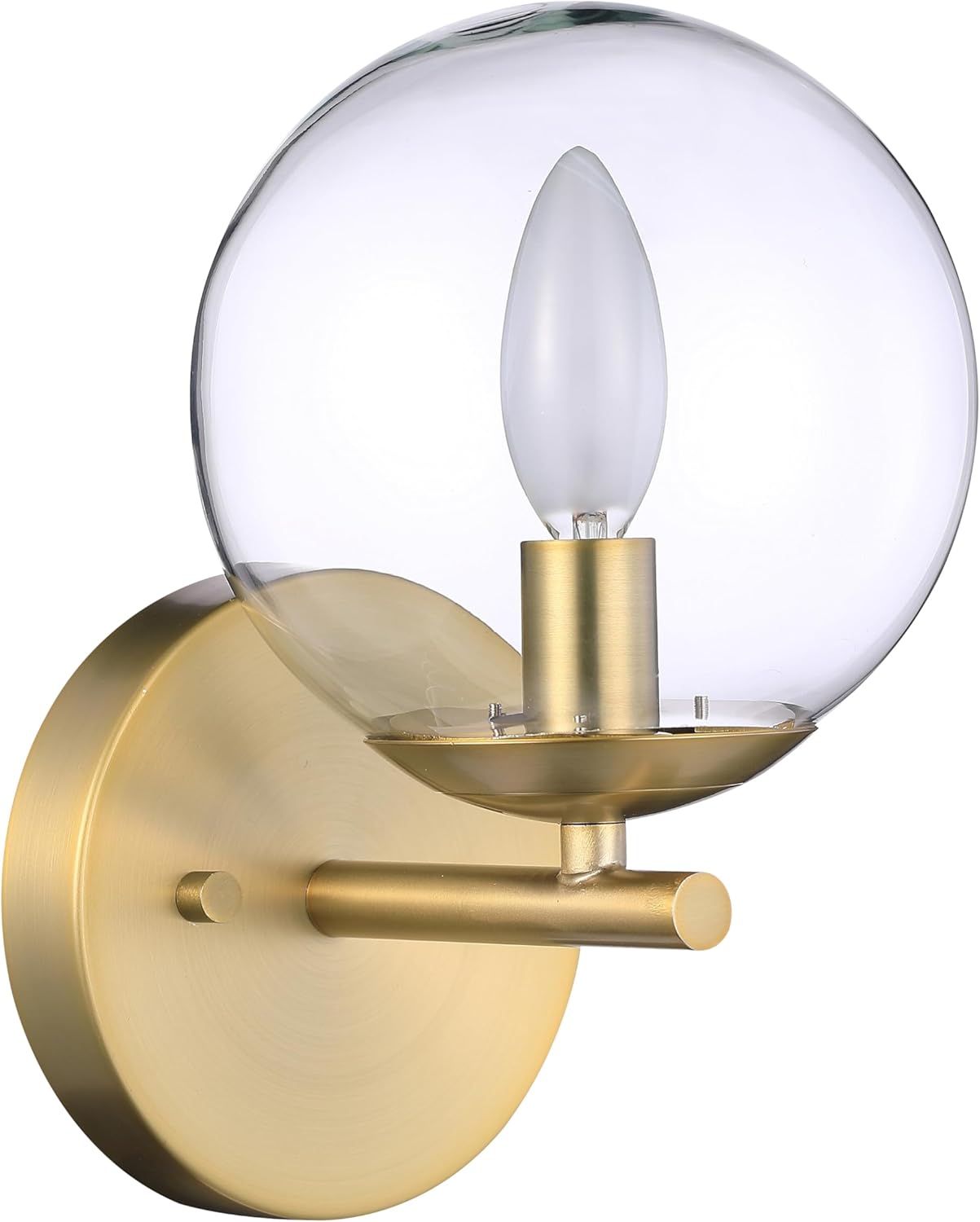 Minka Lavery 2791-66A Auresa Vanity Bath Light, 1-Light, 40 Total Watts, 5.88-in H x 9.38-in W, Coal Black