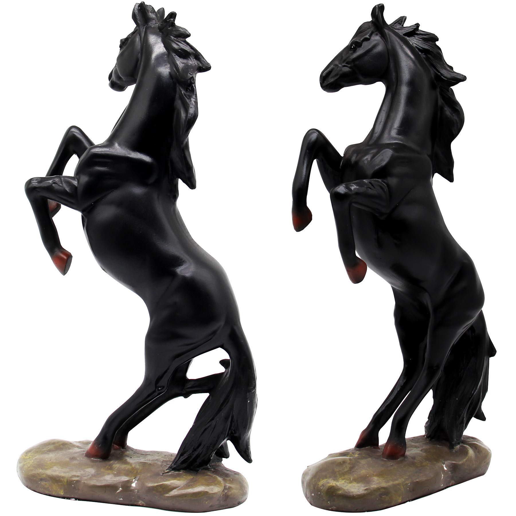 Amazon.co.jp: H&W 高さ13.8インチ 立っている馬の樹脂像、馬のアート