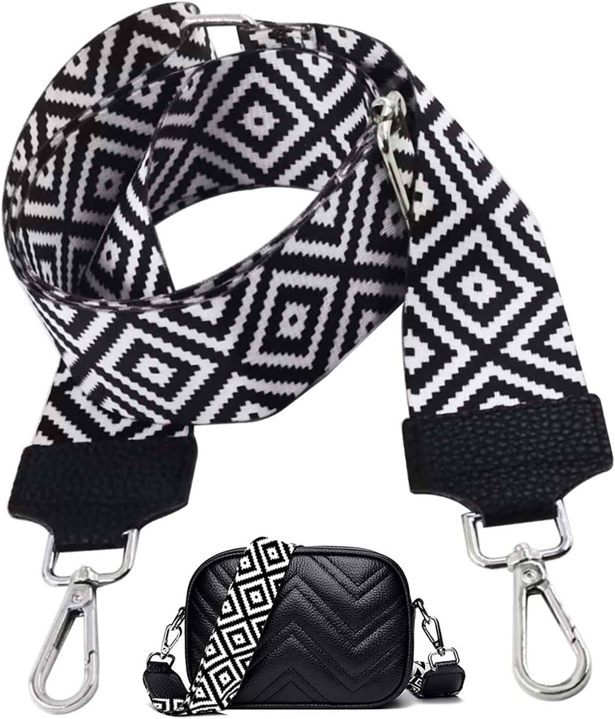 Bandoulière Réglable Pour Scooter – Noir – Polyester Et PVC – Longueur 162cm