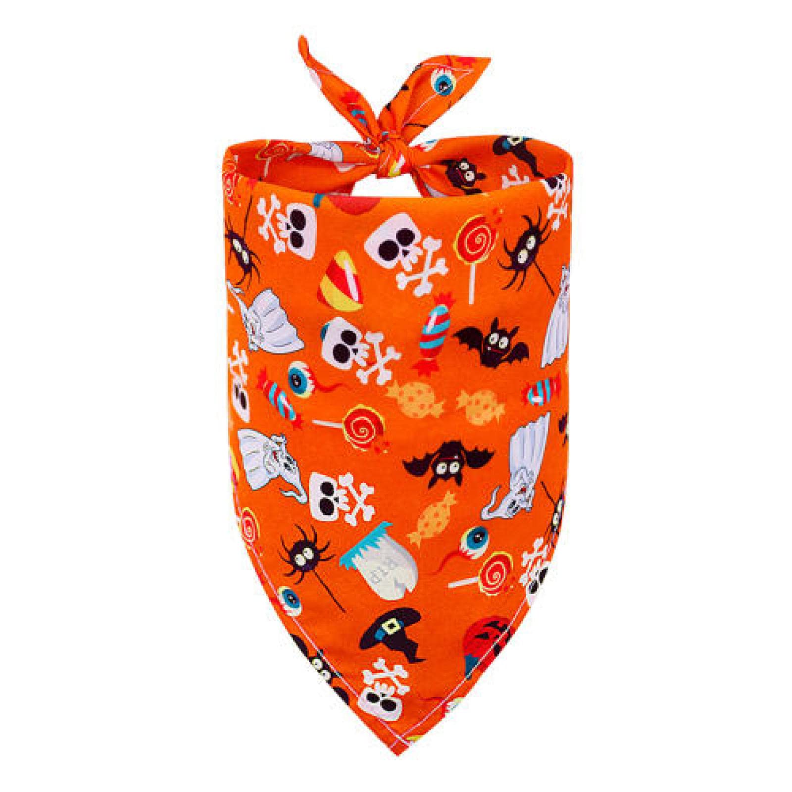 Lot de 10 bandanas pour chiens - Accessoires pour chiens - Bandana style citrouille - Fournitures pour animaux domestiques - Bandanas pour petits chiens et chiots - 06