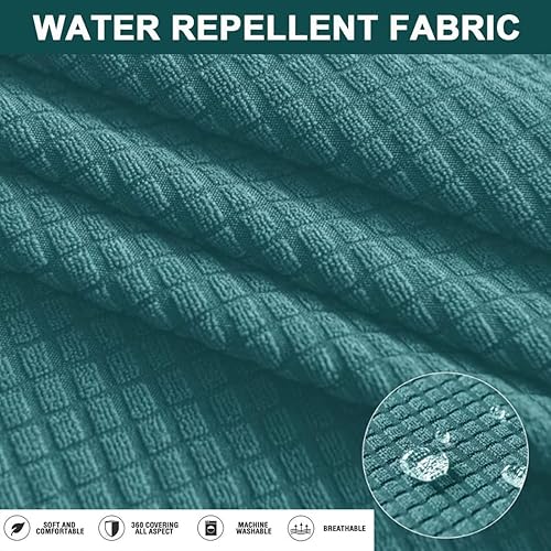 Miniatura 5 de Funda impermeable para silla decorativa con brazos, elástica de jacquard individual, funda de sofá suave tapizada para silla de club de lectura,