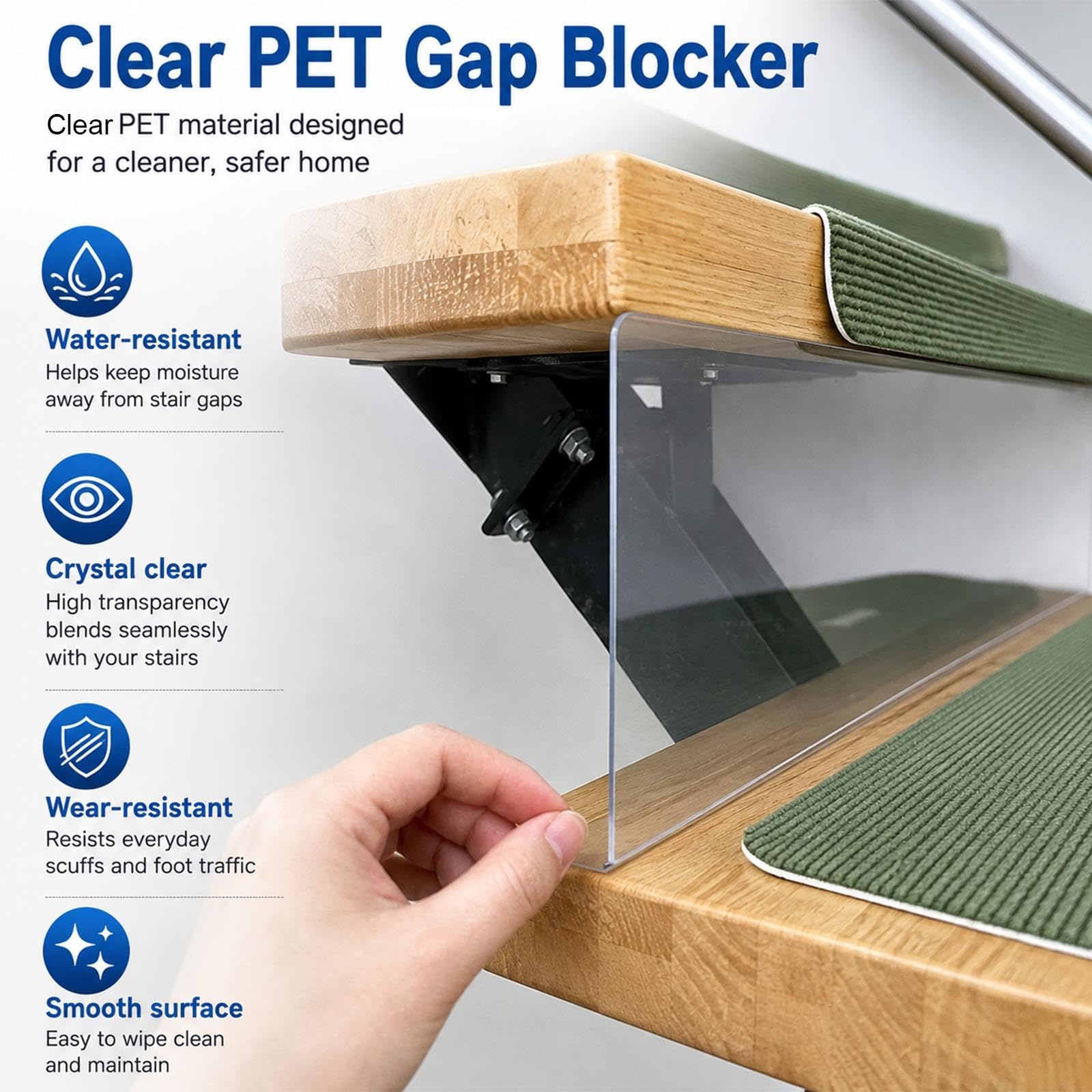 Bloqueur sous Lit Protection Escalier Ouvert 10-41 Cm pour Animaux