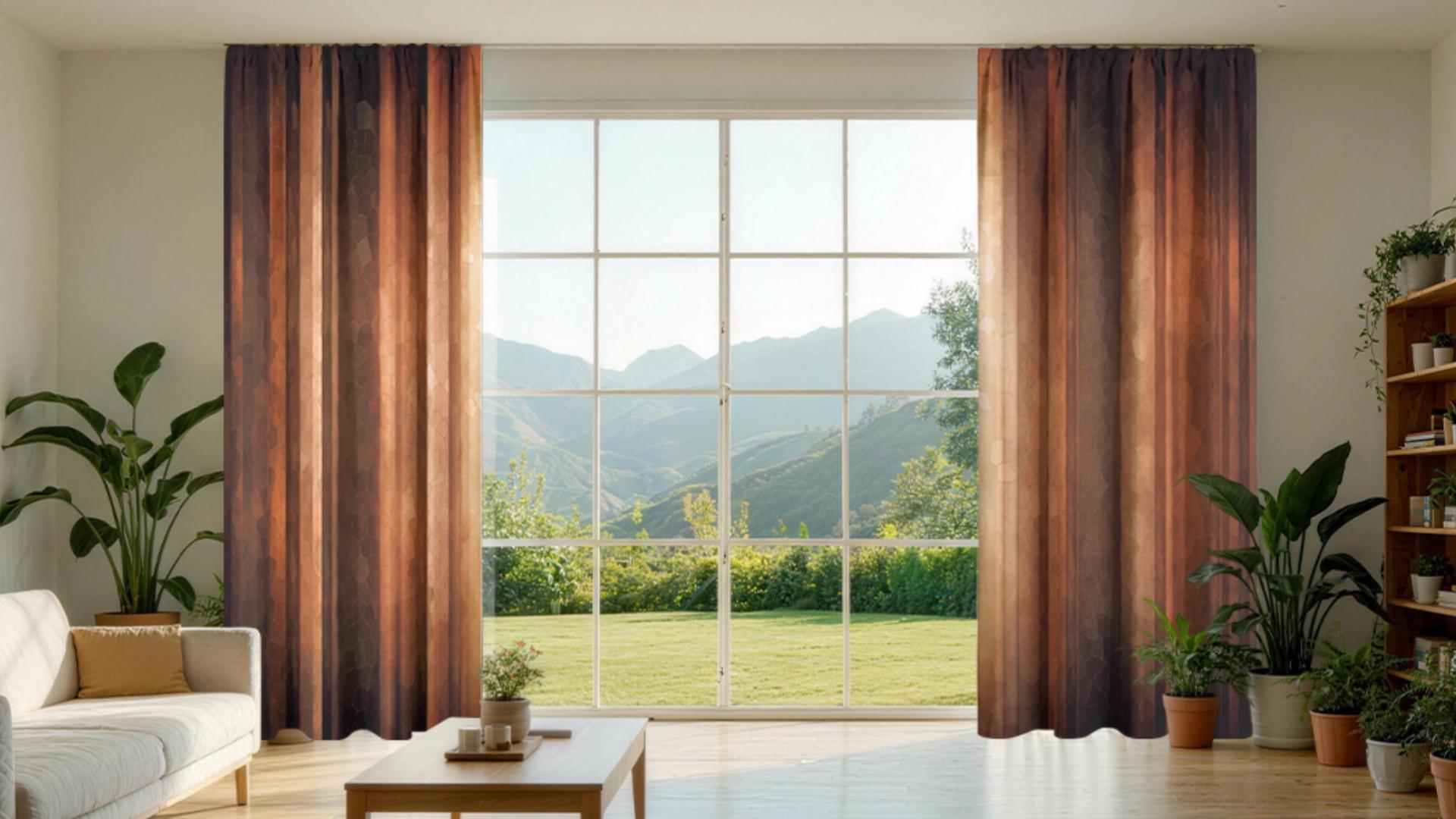 Amazon.com: MESHELLY Brown Kitchen Curtains 27.5W x 39H Inch Rod