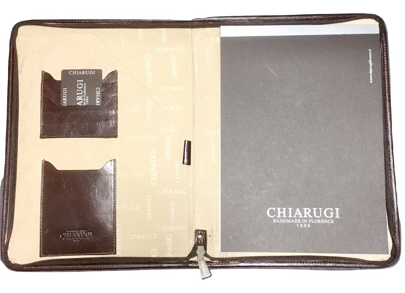 Amazon | CHIARUGI キアルージ イタリア製 レザー ノートホルダー 