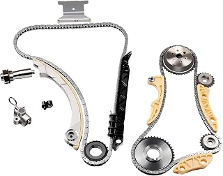 Engine Timing Chain Kit, ECCPP Automotive Replacement Timing Parts without Water Pump Sets for 2008-2015 for Chevrolet Malibu Equinox for Buick L4 2.0L 2.2L 2.4L-Replace # 12680750 9-4201S 9-4201SX