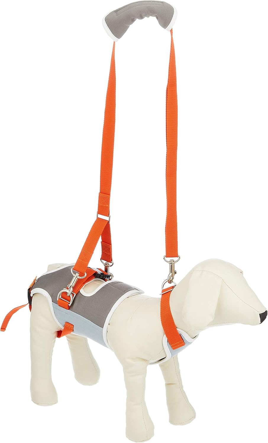 With ウィズ 歩行補助ハーネス Lalawalk 小型犬 犬 ダックス用 グレー オレンジ 激安 サイズ S