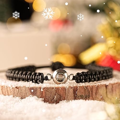 Miniatura 4 de SUPHELPU Pulseras personalizadas con imagen en el interior, pulseras de proyección personalizadas con fotos, dijes de estilo italiano para mujer,