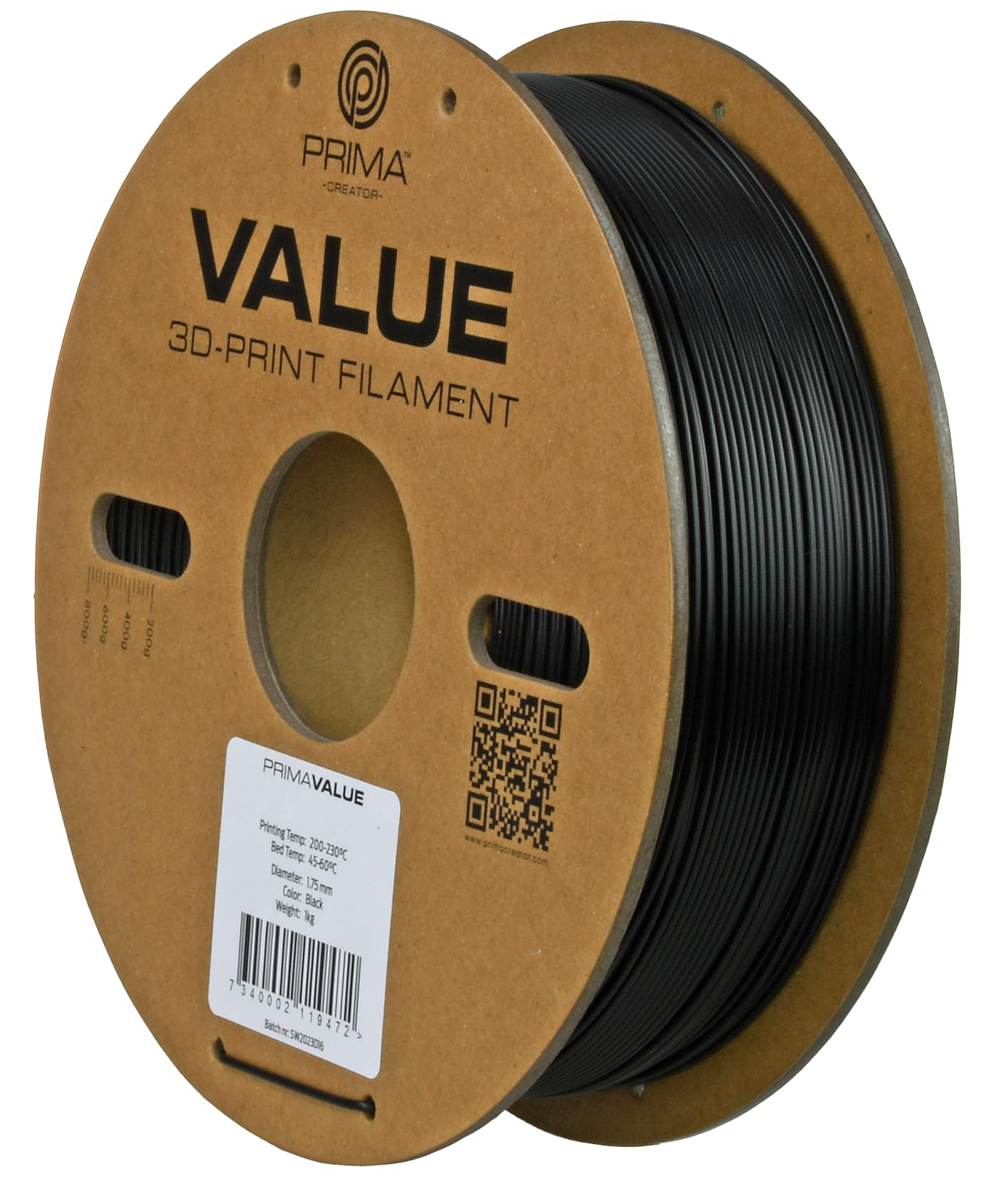 PrimaValue ABS - czarny - 2,85 mm - 1 kg