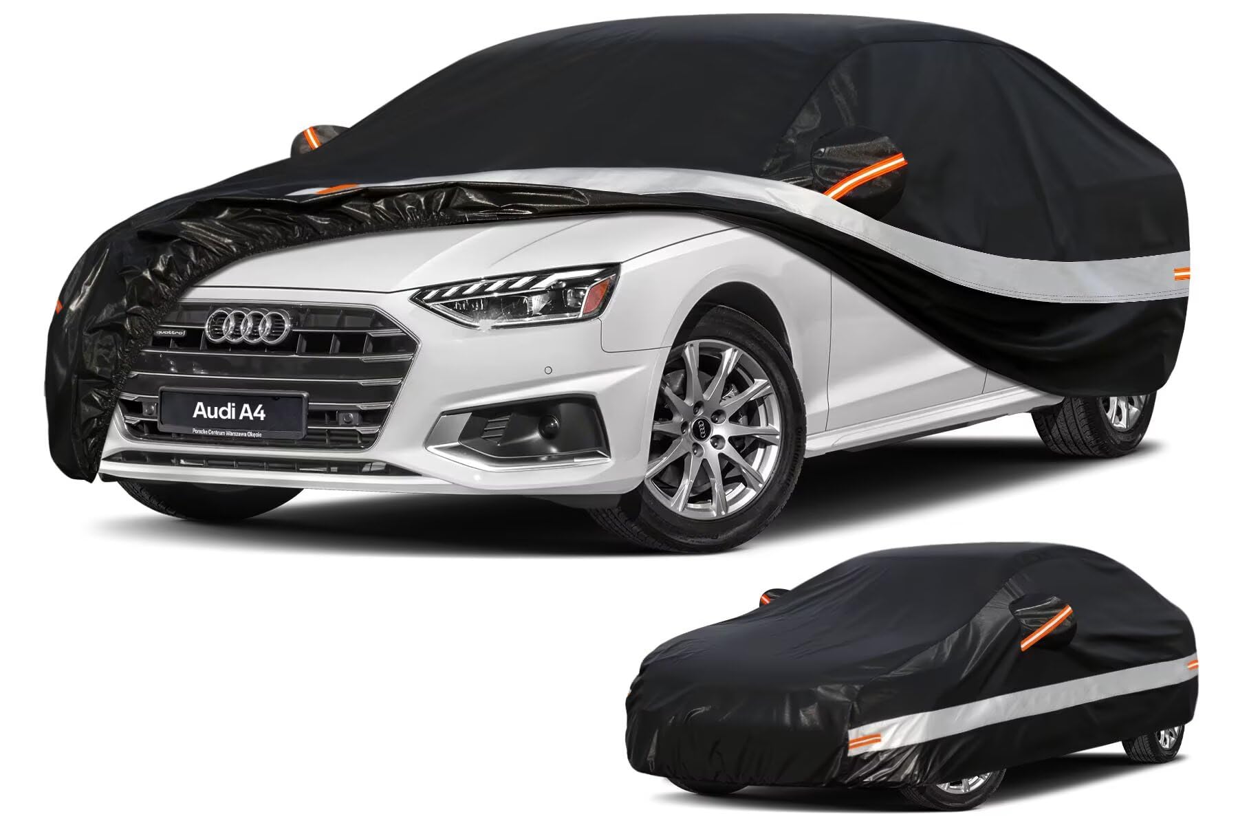 Holthly 10 strati Telo Copriauto per Audi A4 S4/RS4/B7/B8/B9 Limousine(2015-2025),100% copertura auto impermeabile,Telo Copri Auto per Esterno,impermeabile,protezione UV,antivento,antipolvere