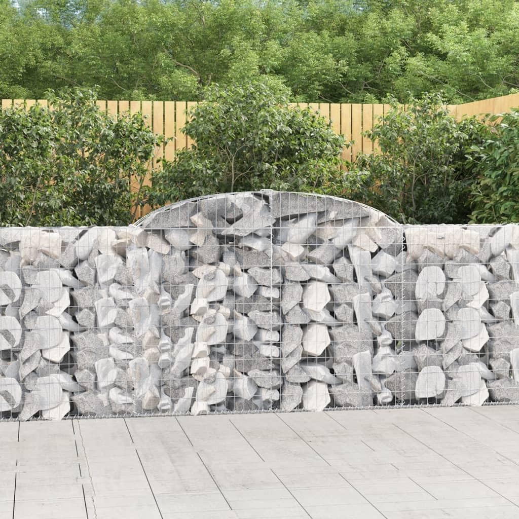20 sztuk 300 x 30 x 100 / 120 cm koszyki gabionowe do dekoracyjnych i dźwiękochłonnych barier ogrodowych ze stabilną konstrukcją i wzmocnionymi haczykami