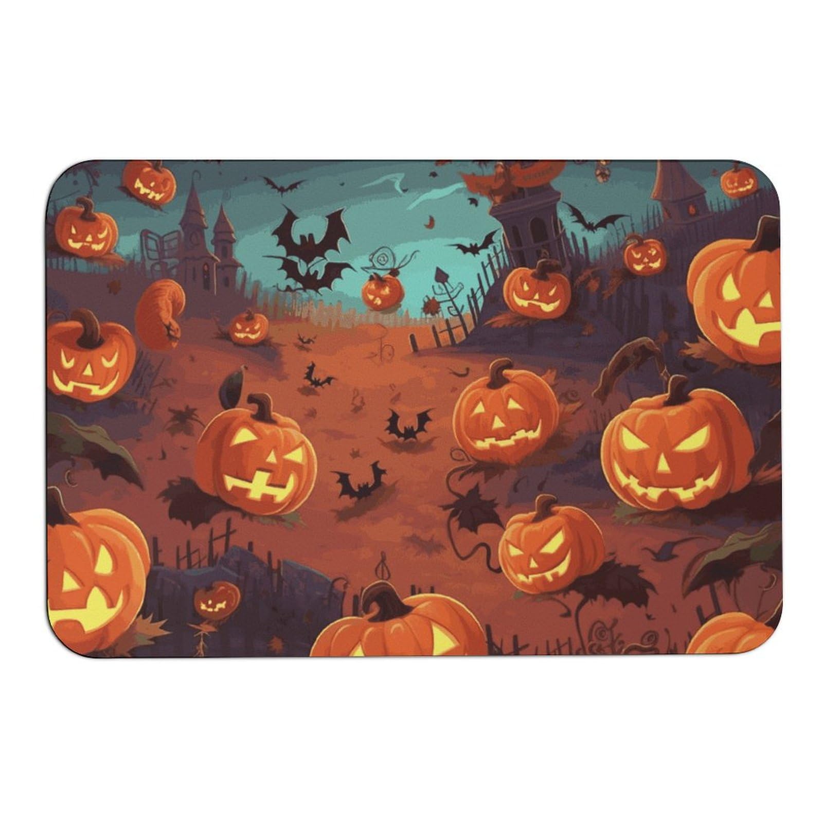 Tapis antidérapant Halloween absorbant en terre de diatomée pour intérieur 60x39