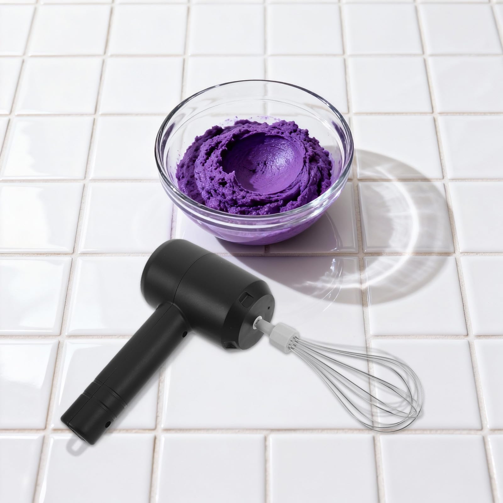 Mélangeur électrique pour coloration capillaire : Mélangeur à main sans fil pour coloration capillaire - Fouet automatique rechargeable pour crème colorante - Accessoires de coiffure