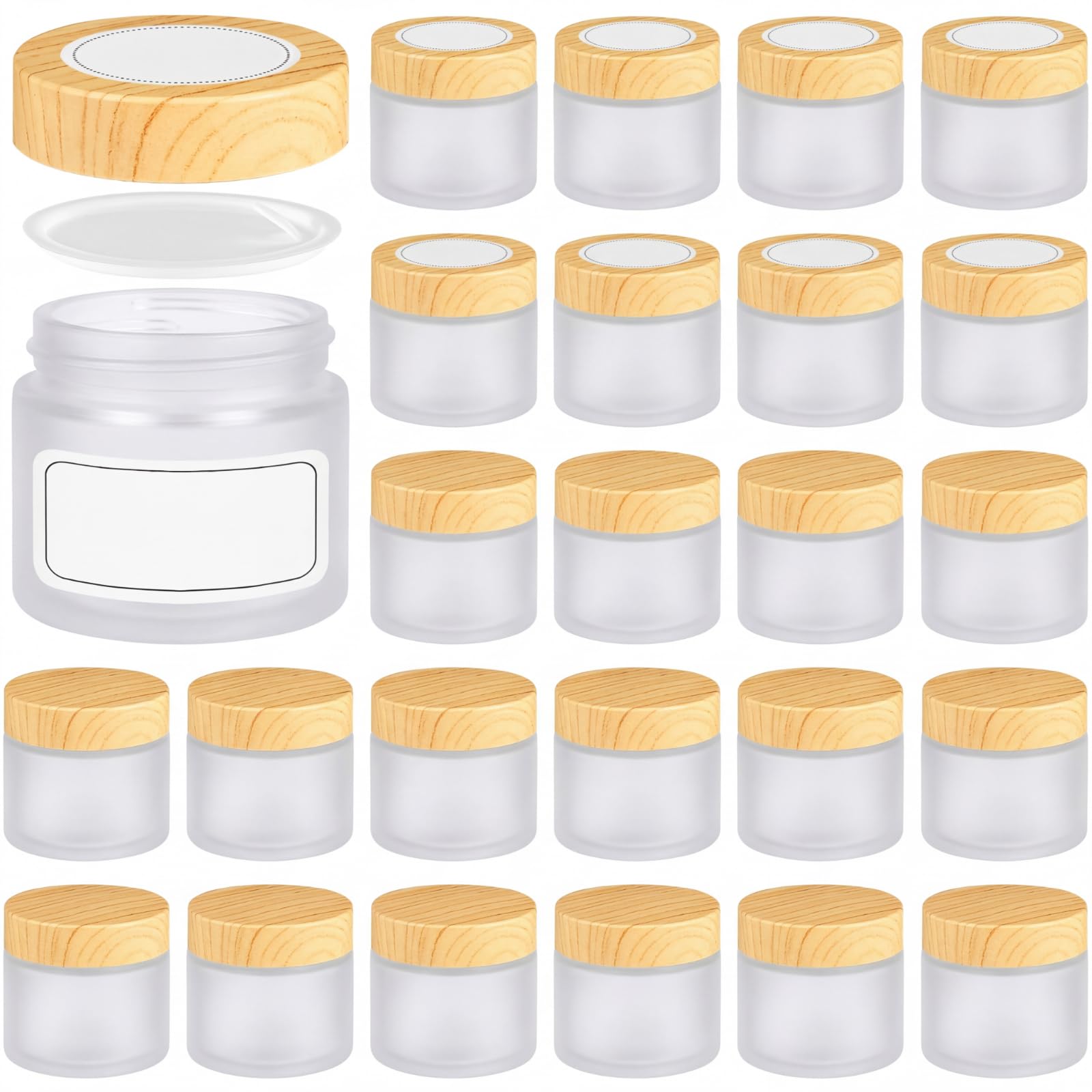 Layhit Glass Jars with Lids, Small Storage Containers