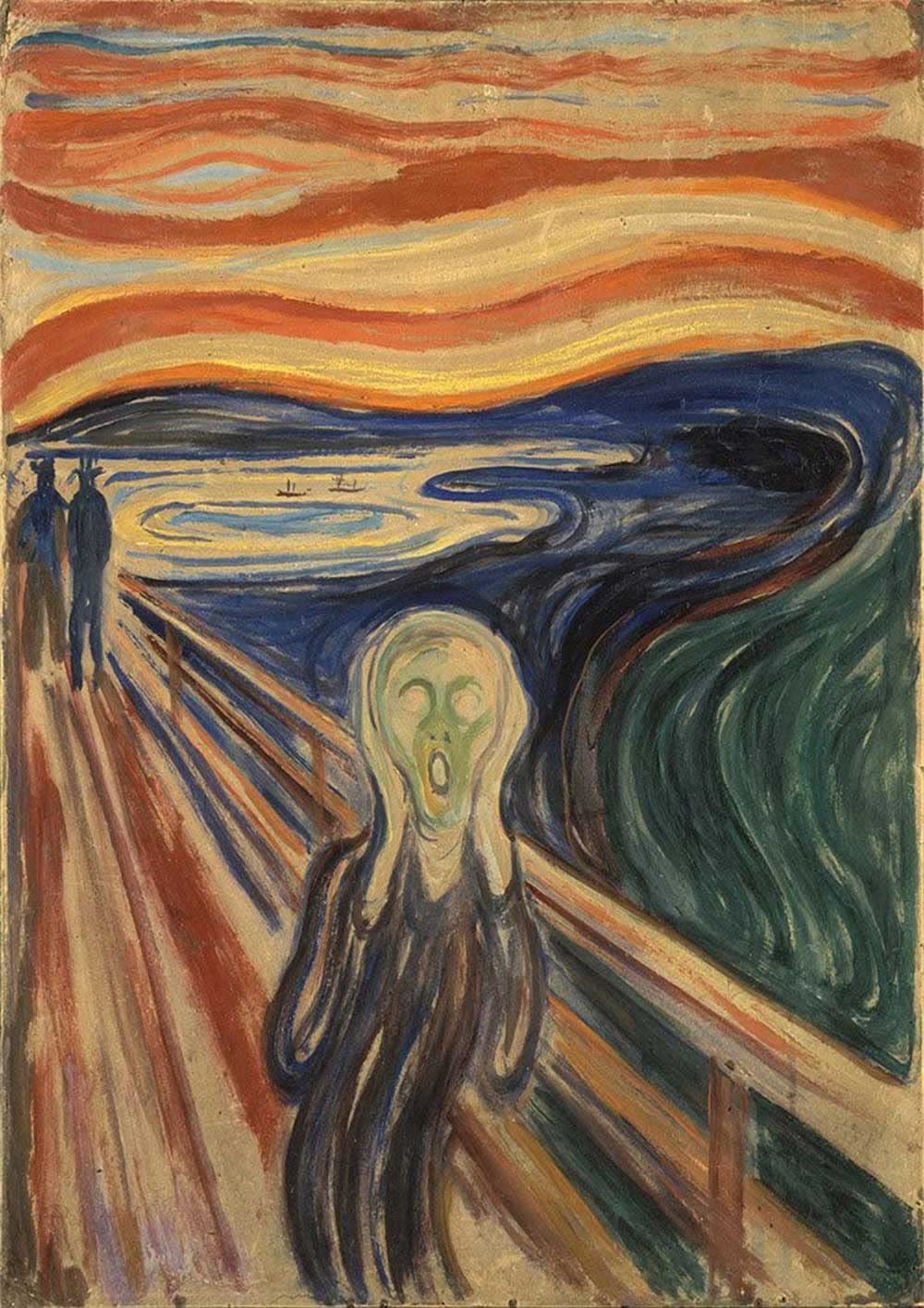 The Scream Edvard Munch Poster/Print/Picture Satin Photo Paper - A4-210mm x 297mm